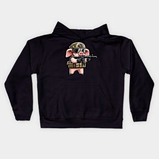 Tactical Pig Kids Hoodie